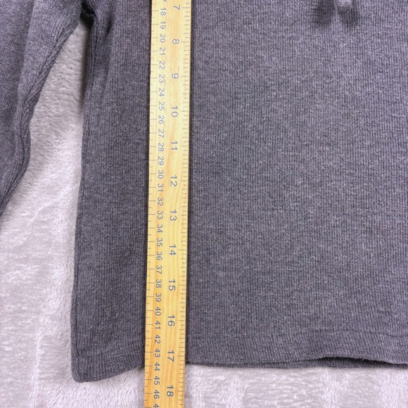 VTG‎ Polo Ralph Lauren Gray Quarter Zip Long Sleeve Pullover Sweater Boys Size 6 - Picture 5 of 13